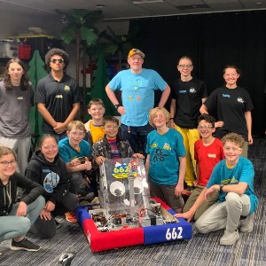 The Middle School Robotics Team.